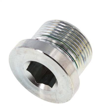 Plug M24 X 1.5 Staal FKM met binnenzeskant 400 bar (5620.0psi)