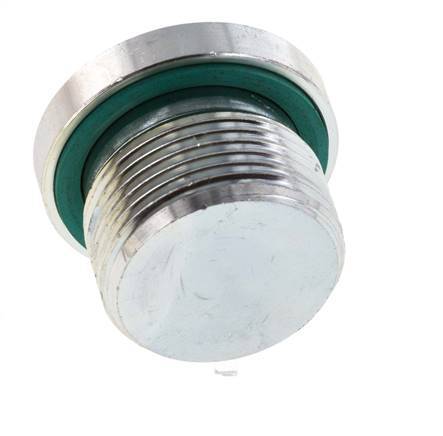 Plug M24 X 1.5 Staal FKM met binnenzeskant 400 bar (5620.0psi)