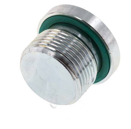 Plug M24 X 1.5 Staal FKM met binnenzeskant 400 bar (5620.0psi)