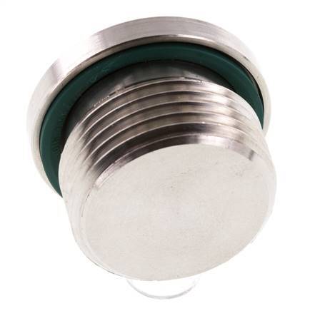 Plug M27 X 2 RVS FKM met binnenzeskant 400 bar (5620.0psi)