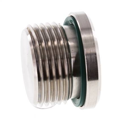 Plug M27 X 2 RVS FKM met binnenzeskant 400 bar (5620.0psi)