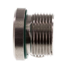 Plug M22 X 1.5 RVS FKM met binnenzeskant 400 bar (5620.0psi)