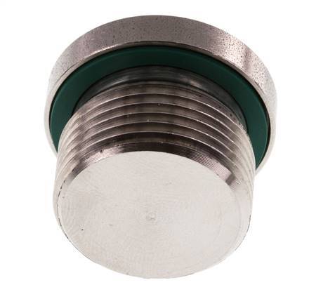 Plug M22 X 1.5 RVS FKM met binnenzeskant 400 bar (5620.0psi)