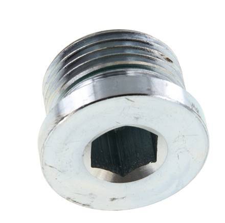 Plug M27 X 2 Staal FKM met binnenzeskant 400 bar (5620.0psi)