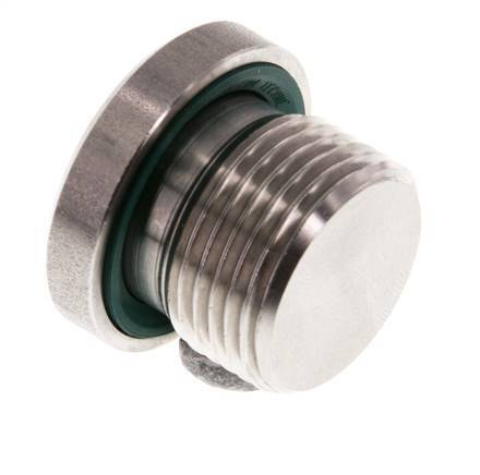 Plug M20 X 1.5 RVS FKM met binnenzeskant 400bar (5620.0psi)