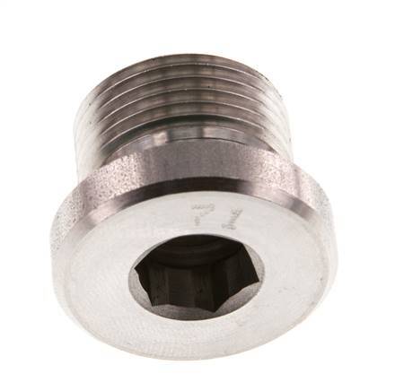 Plug M20 X 1.5 RVS FKM met binnenzeskant 400bar (5620.0psi)