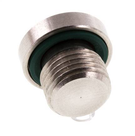 Plug M10 X 1 RVS FKM met binnenzeskant 400 bar (5620.0psi)