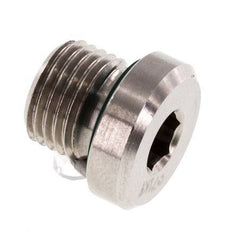 Plug M10 X 1 RVS FKM met binnenzeskant 400 bar (5620.0psi)