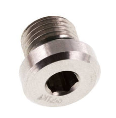Plug M10 X 1 RVS FKM met binnenzeskant 400 bar (5620.0psi)