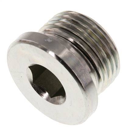 Plug M27 X 2 Staal NBR met binnenzeskant 400 bar (5620.0psi)