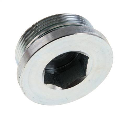 Plug M48 X 2 Staal FKM met binnenzeskant 250 bar (3512.5psi)