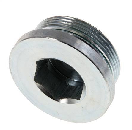 Plug M48 X 2 Staal FKM met binnenzeskant 250 bar (3512.5psi)