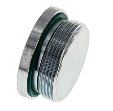 Plug M48 X 2 Staal FKM met binnenzeskant 250 bar (3512.5psi)