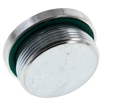 Plug M48 X 2 Staal FKM met binnenzeskant 250 bar (3512.5psi)