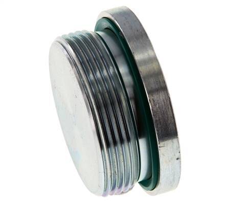 Plug M48 X 2 Staal FKM met binnenzeskant 250 bar (3512.5psi)