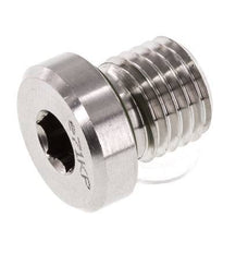 Plug M12 X 1.5 RVS FKM met binnenzeskant 400 bar (5620.0psi)