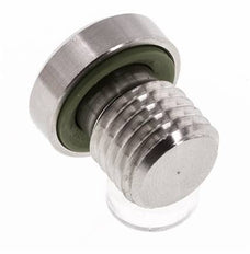 Plug M12 X 1.5 RVS FKM met binnenzeskant 400 bar (5620.0psi)