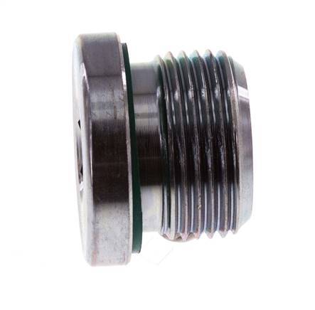 Plug M22 X 1.5 Steel FKM with Internal Hex 400bar (5620.0psi) [2 Pieces]