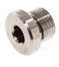 Plug M16 X 1.5 RVS FKM met binnenzeskant 400 bar (5620.0psi)