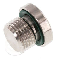 Plug M16 X 1.5 RVS FKM met binnenzeskant 400 bar (5620.0psi)