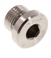 Plug M16 X 1.5 RVS FKM met binnenzeskant 400 bar (5620.0psi)