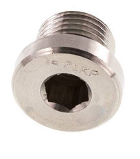 Plug M16 X 1.5 RVS FKM met binnenzeskant 400 bar (5620.0psi)