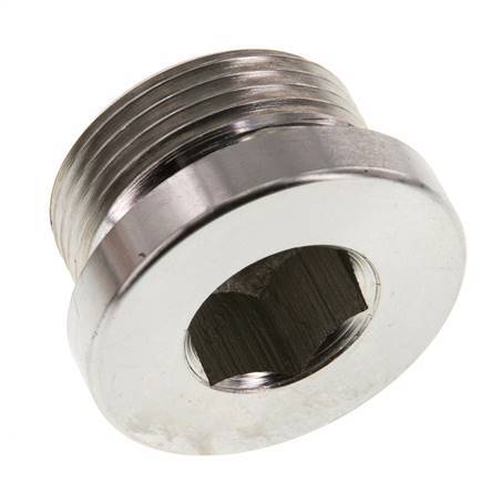 Plug M33 X 2 Staal NBR met binnenzeskant 400bar (5620.0psi)
