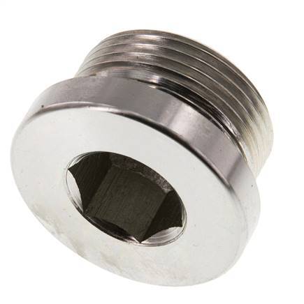 Plug M33 X 2 Steel NBR with Internal Hex 400bar (5620.0psi)