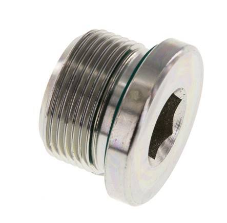 Plug M26 X 1.5 Staal FKM met binnenzeskant 400 bar (5620.0psi)