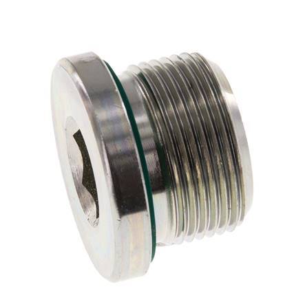 Plug M26 X 1.5 Staal FKM met binnenzeskant 400 bar (5620.0psi)