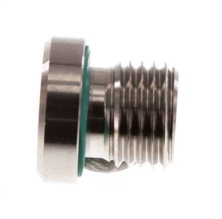 Plug M14 X 1.5 RVS FKM met binnenzeskant 400 bar (5620.0psi)