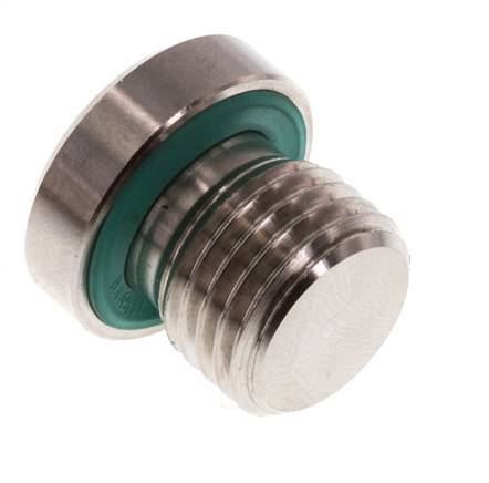 Plug M14 X 1.5 RVS FKM met binnenzeskant 400 bar (5620.0psi)