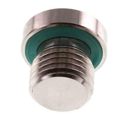 Plug M14 X 1.5 RVS FKM met binnenzeskant 400 bar (5620.0psi)