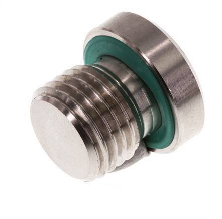 Plug M14 X 1.5 RVS FKM met binnenzeskant 400 bar (5620.0psi)