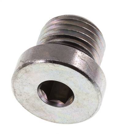 Plug M14 X 1.5 Steel NBR with Internal Hex 400bar (5620.0psi) [2 Pieces]