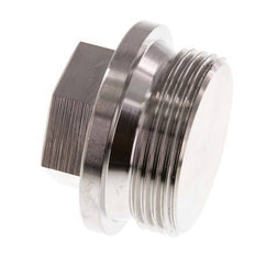 Plug G1 1/4" RVS met kraag en buitenzeskant 40 bar (562.0psi)