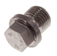 Plug G1/4'' RVS met kraag en buitenzeskant 40bar (562.0psi)