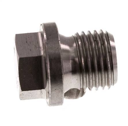 Plug G1/4'' RVS met kraag en buitenzeskant 40bar (562.0psi)