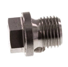 Plug G1/4'' RVS met kraag en buitenzeskant 40bar (562.0psi)