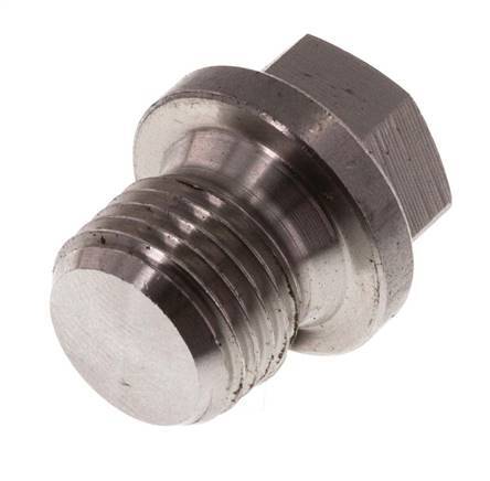 Plug G1/4'' RVS met kraag en buitenzeskant 40bar (562.0psi)