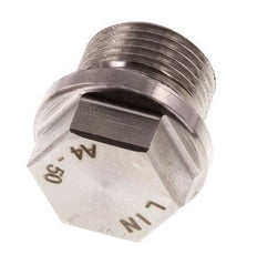 Plug G3/8'' Stainless steel with Collar and External Hex 40bar (562.0psi)