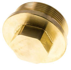 Plug G2'' Messing met kraag en buitenzeskant 16 bar (224.8psi)