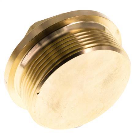Plug G2'' Messing met kraag en buitenzeskant 16 bar (224.8psi)