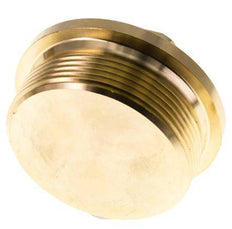 Plug G2'' Messing met kraag en buitenzeskant 16 bar (224.8psi)