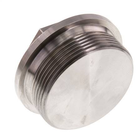 Plug G2'' RVS met kraag en buitenzeskant 40bar (562.0psi)