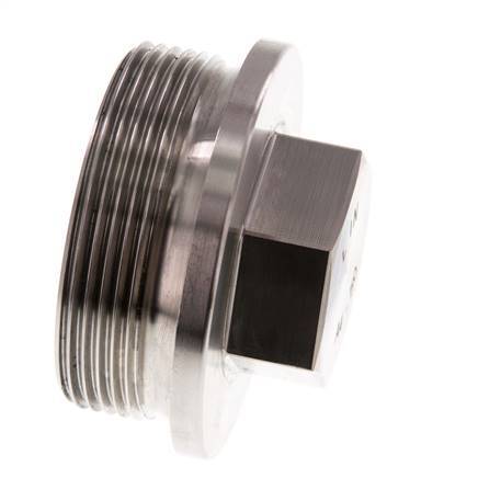 Plug G2'' RVS met kraag en buitenzeskant 40bar (562.0psi)