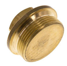 Plug G1 1/2'' Messing met kraag en buitenzeskant 16 bar (224.8psi)