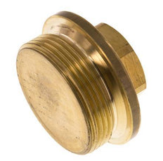 Plug G1 1/2'' Messing met kraag en buitenzeskant 16 bar (224.8psi)