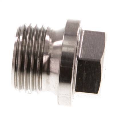 Plug G1/2'' RVS met kraag en buitenzeskant 40bar (562.0psi)
