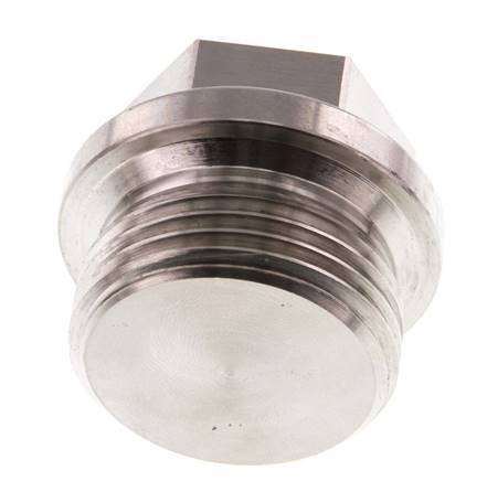 Plug G1'' Stainless steel with Collar and External Hex 40bar (562.0psi)